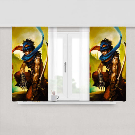 Prince Of Persia Art Peach Skin Window Curtains