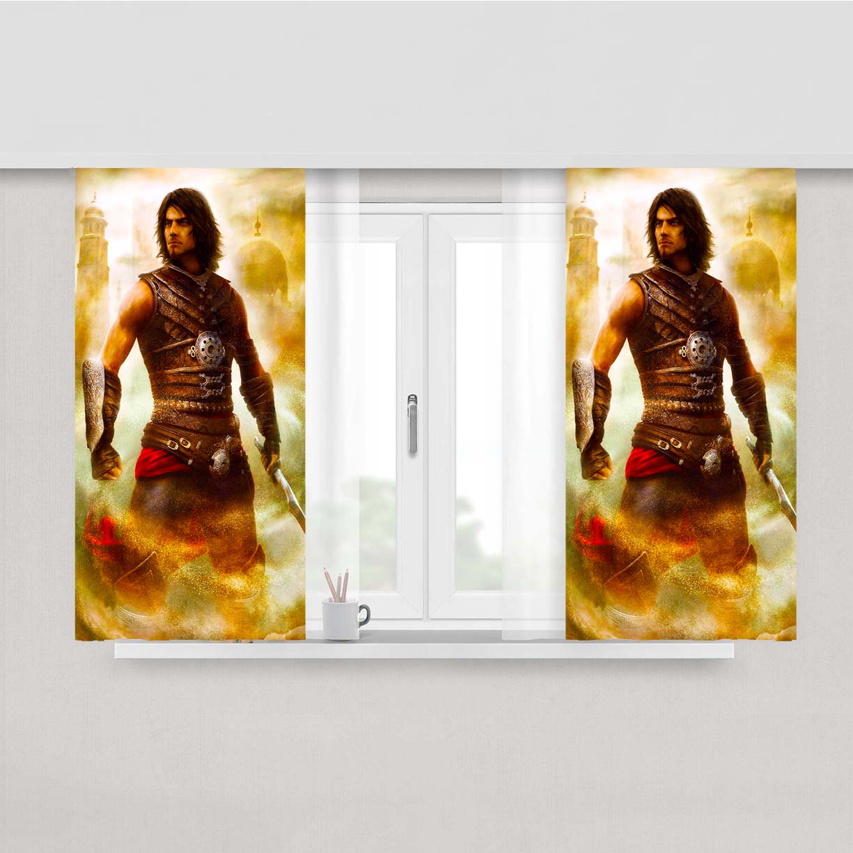 Prince Of Persia The Forgotten Sands Cover Peach Skin Window Curtains