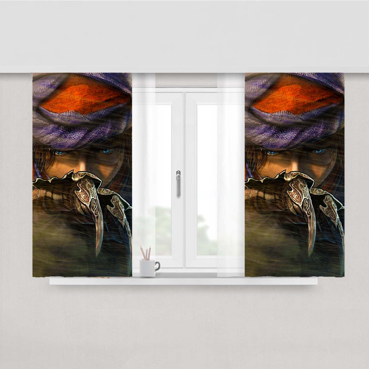 Prince Of Persia The Prince Weapon Peach Skin Window Curtains