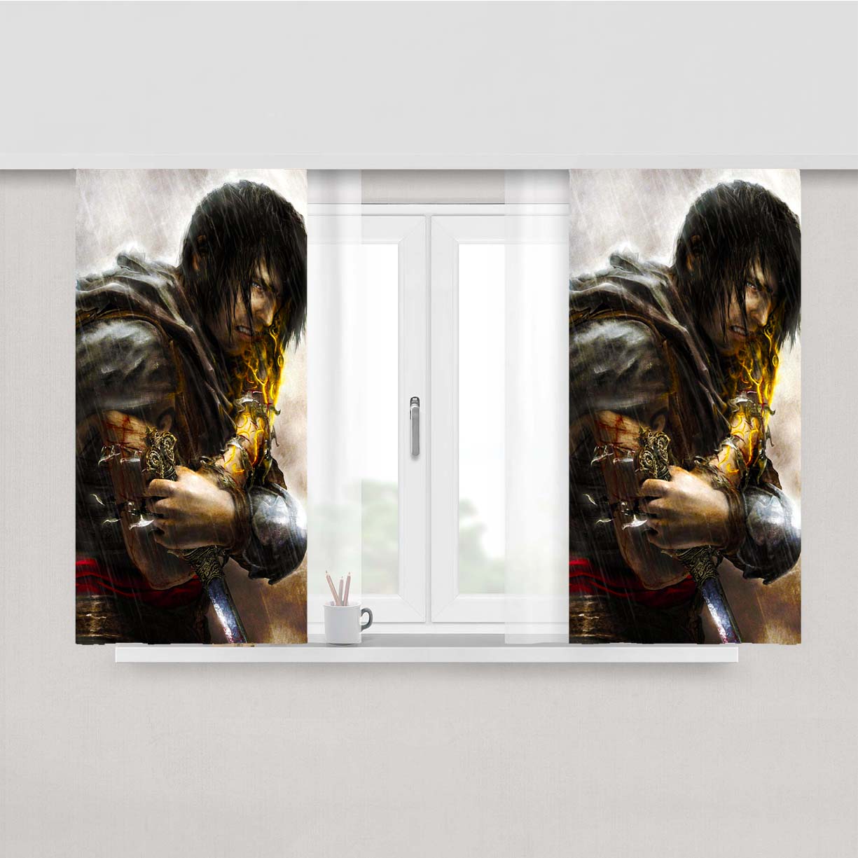 Prince Of Persia The Two Thrones Peach Skin Window Curtains