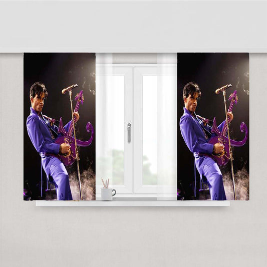 Prince Purple Rain Peach Skin Window Curtains