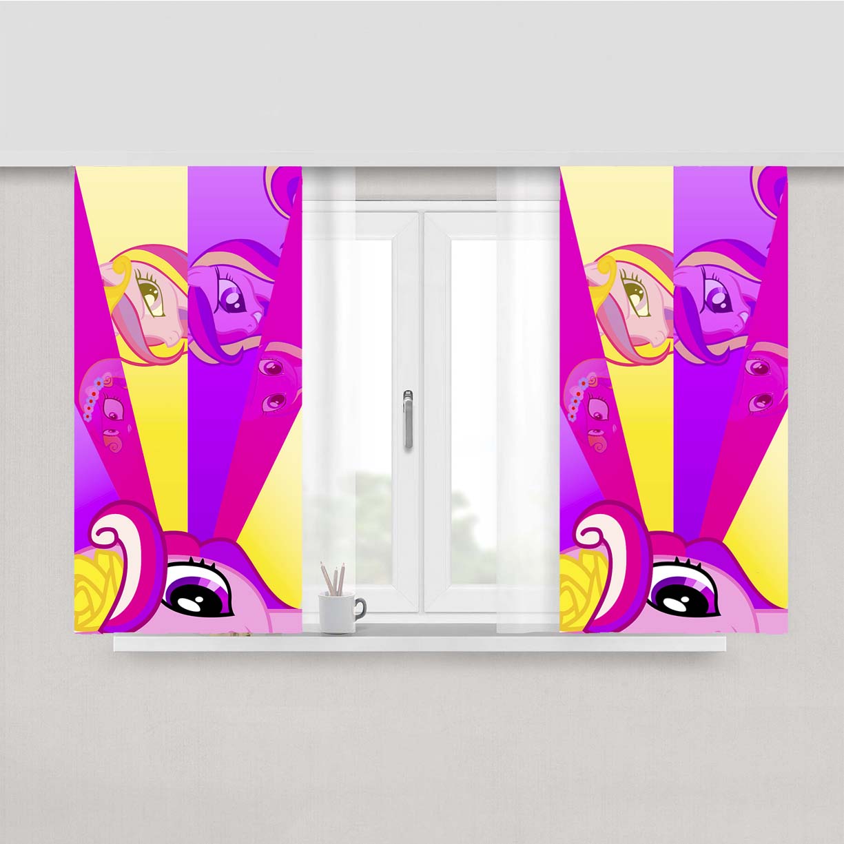 Princess Cadance Pony Peach Skin Window Curtains
