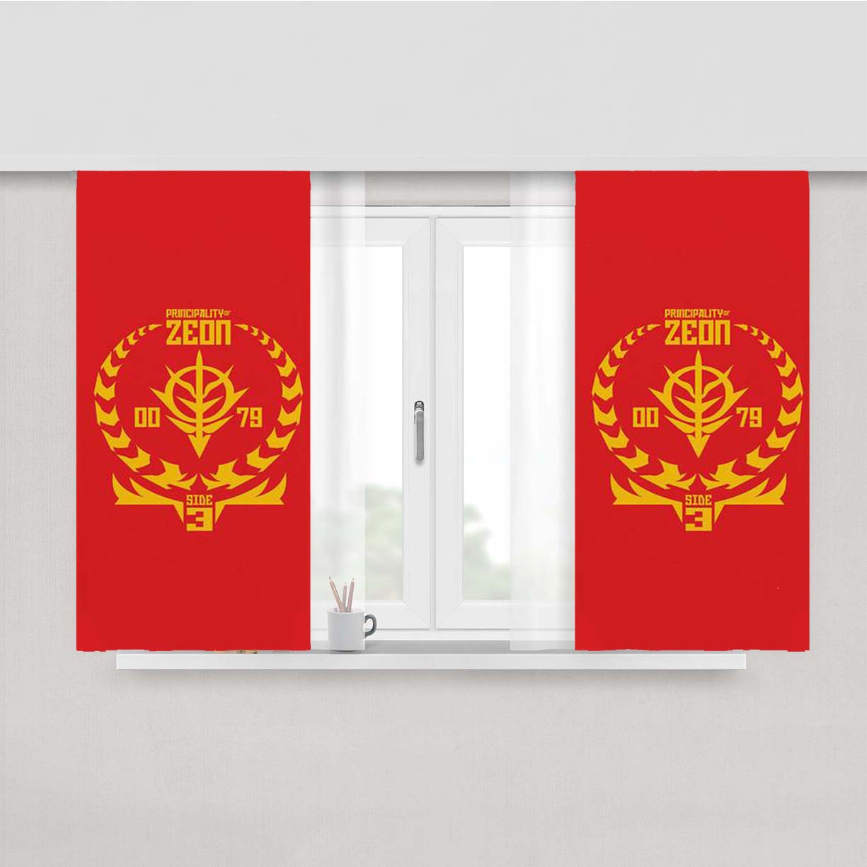 Principality Of Zeon Peach Skin Window Curtains