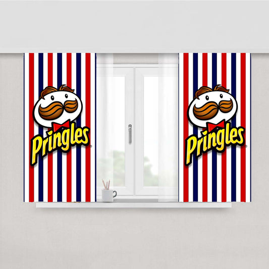 Pringles Line Peach Skin Window Curtains