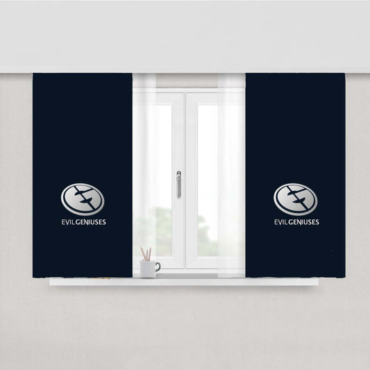 Professional Esports Evil Geniuses Logo Peach Skin Window Curtains
