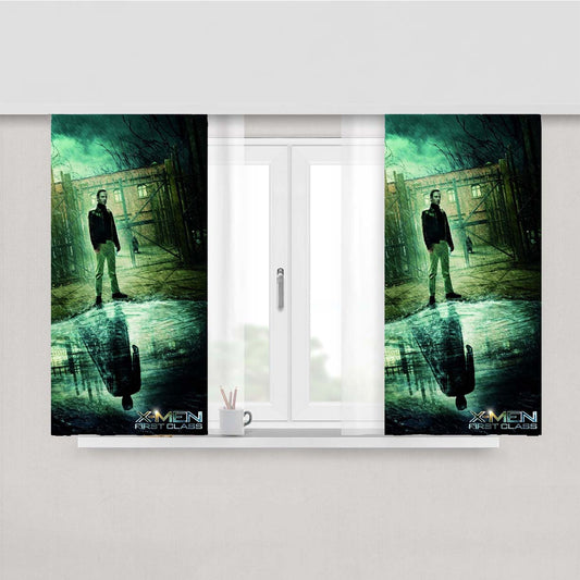 Professor Xavier First Class Peach Skin Window Curtains