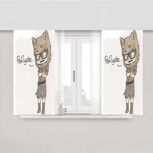 Profligates Peach Skin Window Curtains