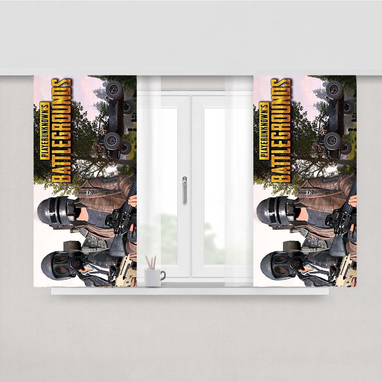 Pubg Player Unknowns Battlegrounds Peach Skin Window Curtains
