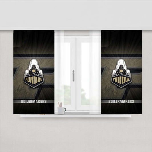 Purdue University Train Boilermakers Peach Skin Window Curtains