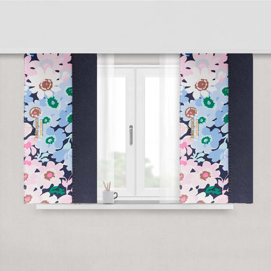 Purple & Pink Cameron Street Daisy Garden Lacey Leather Wallet Peach Skin Window Curtains