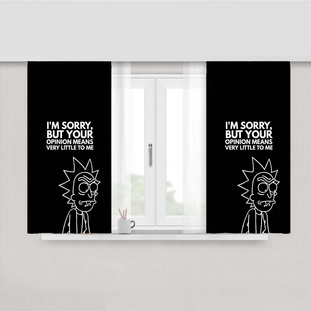 Quote Rick Sanchez About Op Peach Skin Window Curtains