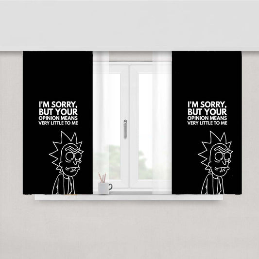 Quote Rick Sanchez About Op Peach Skin Window Curtains