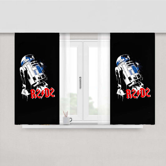 R2D2 Acdc Peach Skin Window Curtains