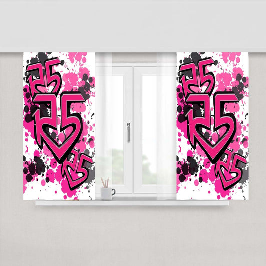 R5 Load Band Peach Skin Window Curtains