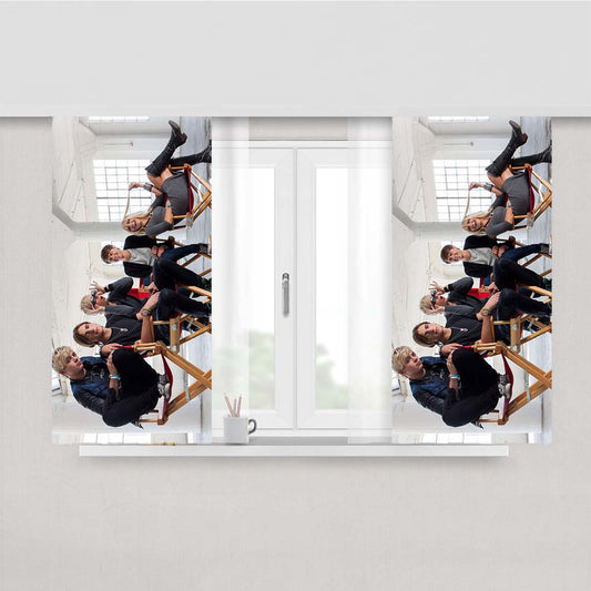 R5 Loud Peach Skin Window Curtains