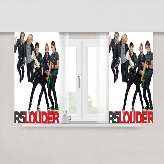 R5 Louder Amazing Feeling Peach Skin Window Curtains