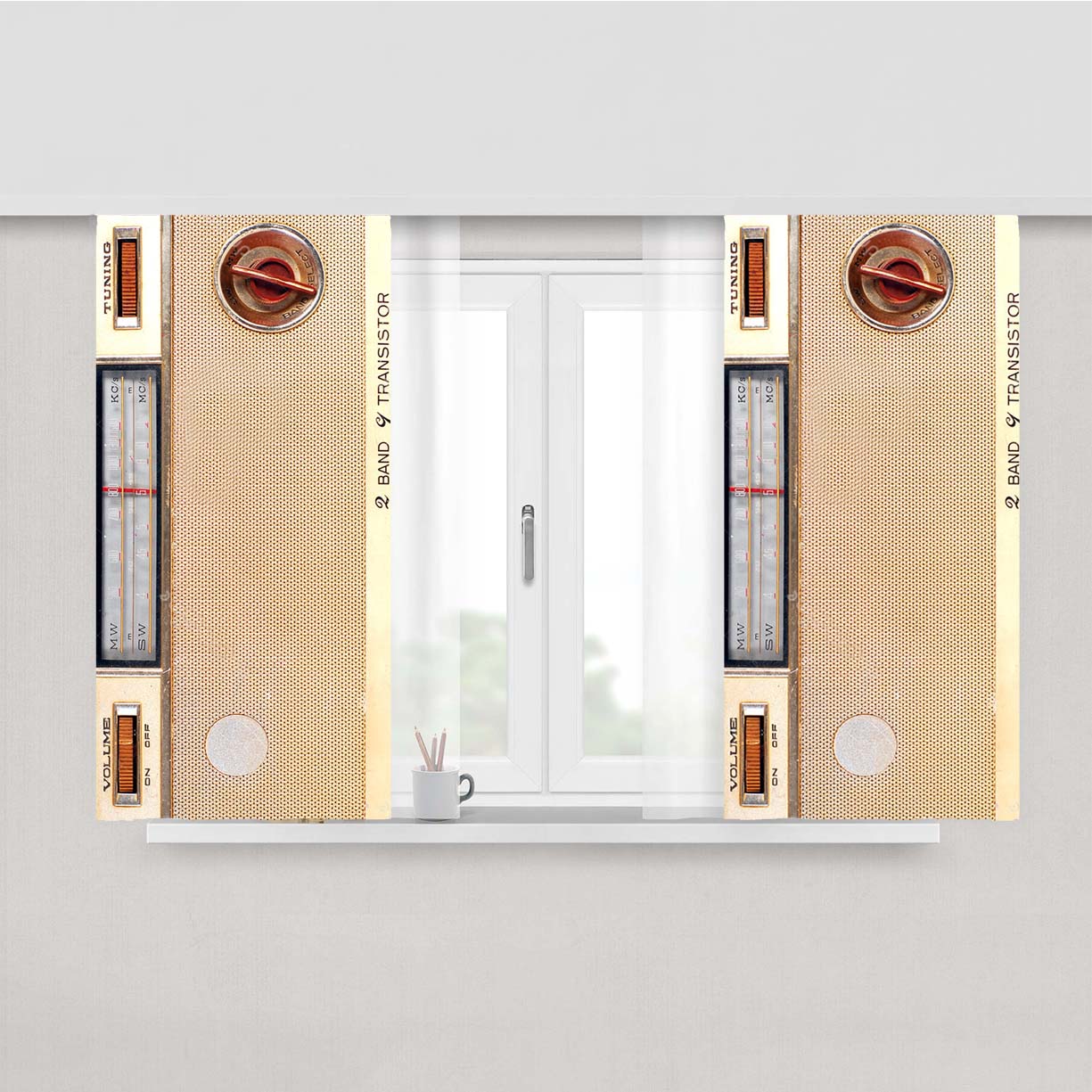Radio Peach Skin Window Curtains