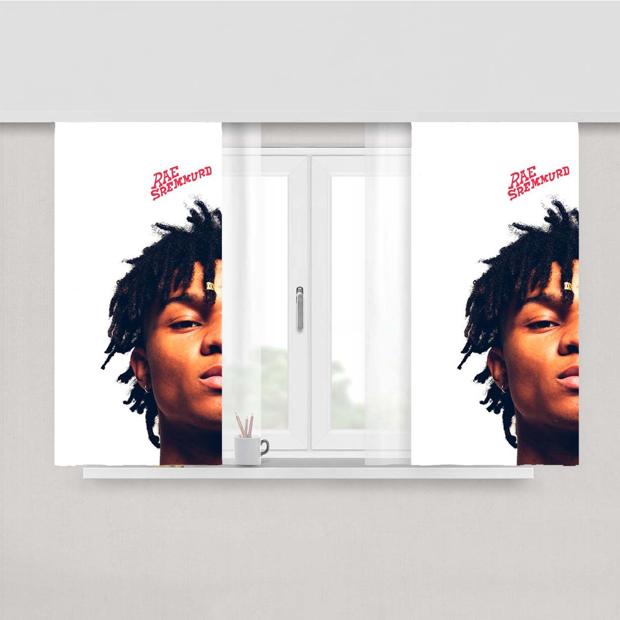 Rae Sremmurd Peach Skin Window Curtains