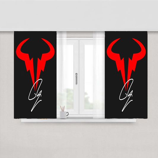 Rafael Nadal Tennis Peach Skin Window Curtains