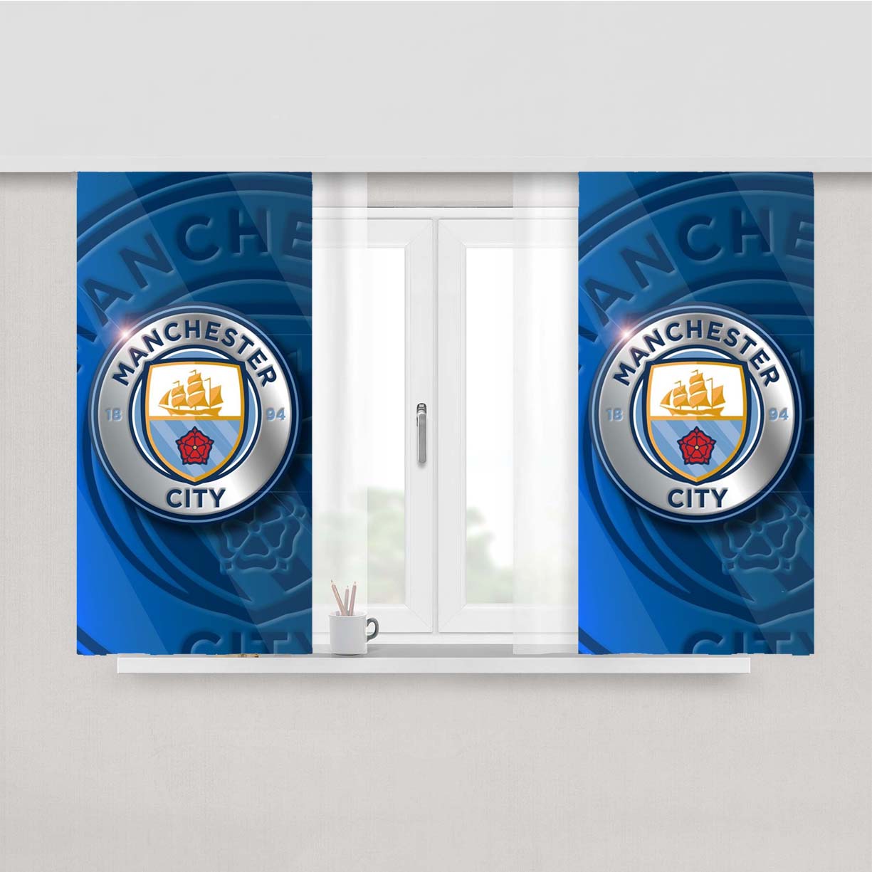 Raheem Sterling Wallpaper Manchester City Peach Skin Window Curtains