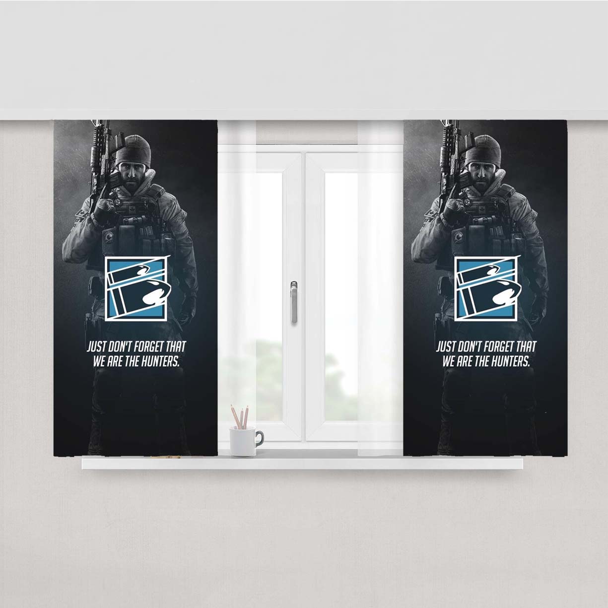 Rainbow Six Siege Attackers Buck Peach Skin Window Curtains