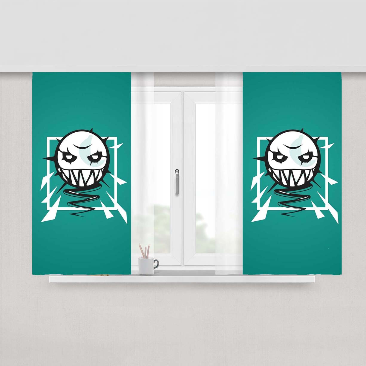 Rainbow Six Siege Ela Defenders Icon Wallpaper Peach Skin Window Curtains