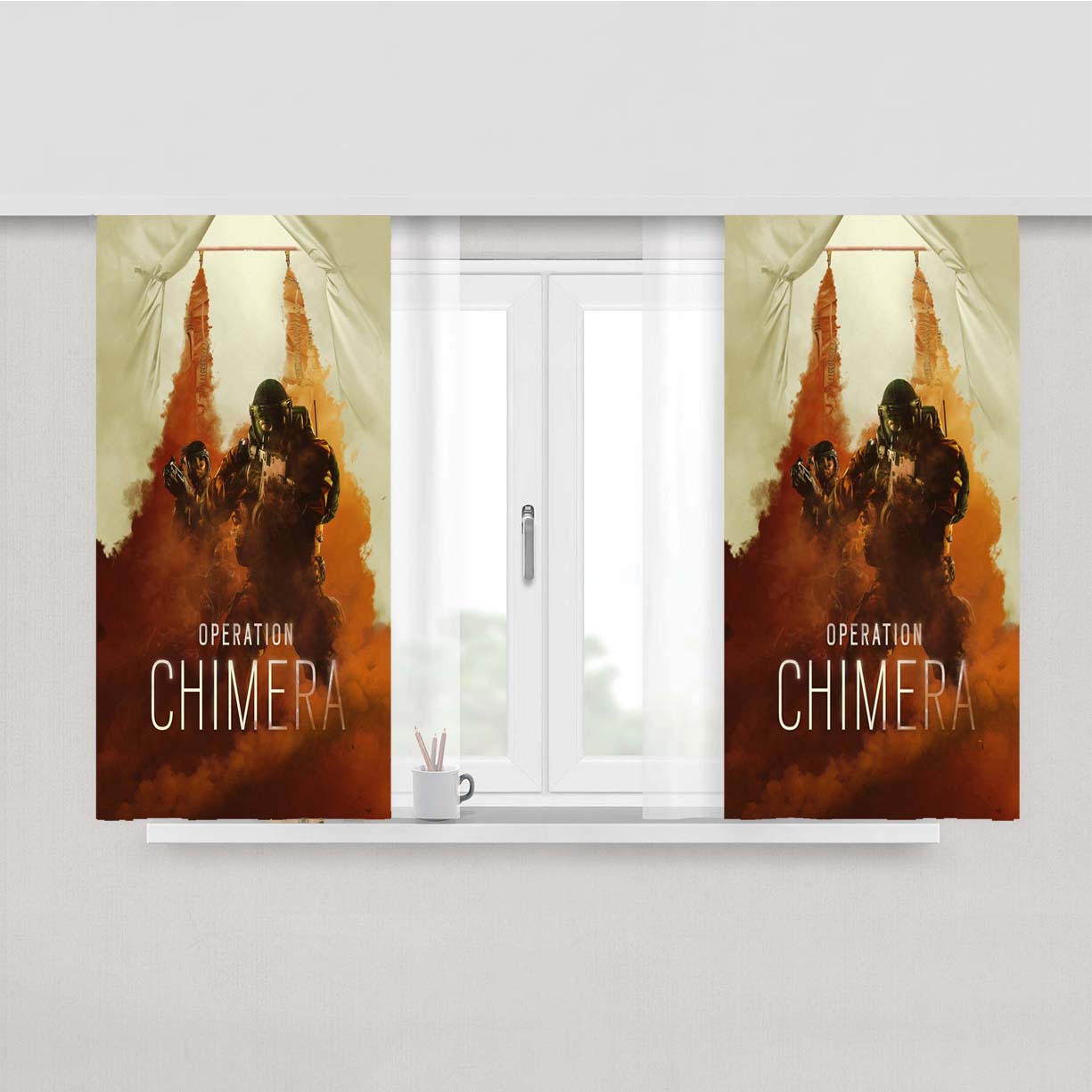 Rainbow Six Siege Operation Chimera Tom Clancy Peach Skin Window Curtains