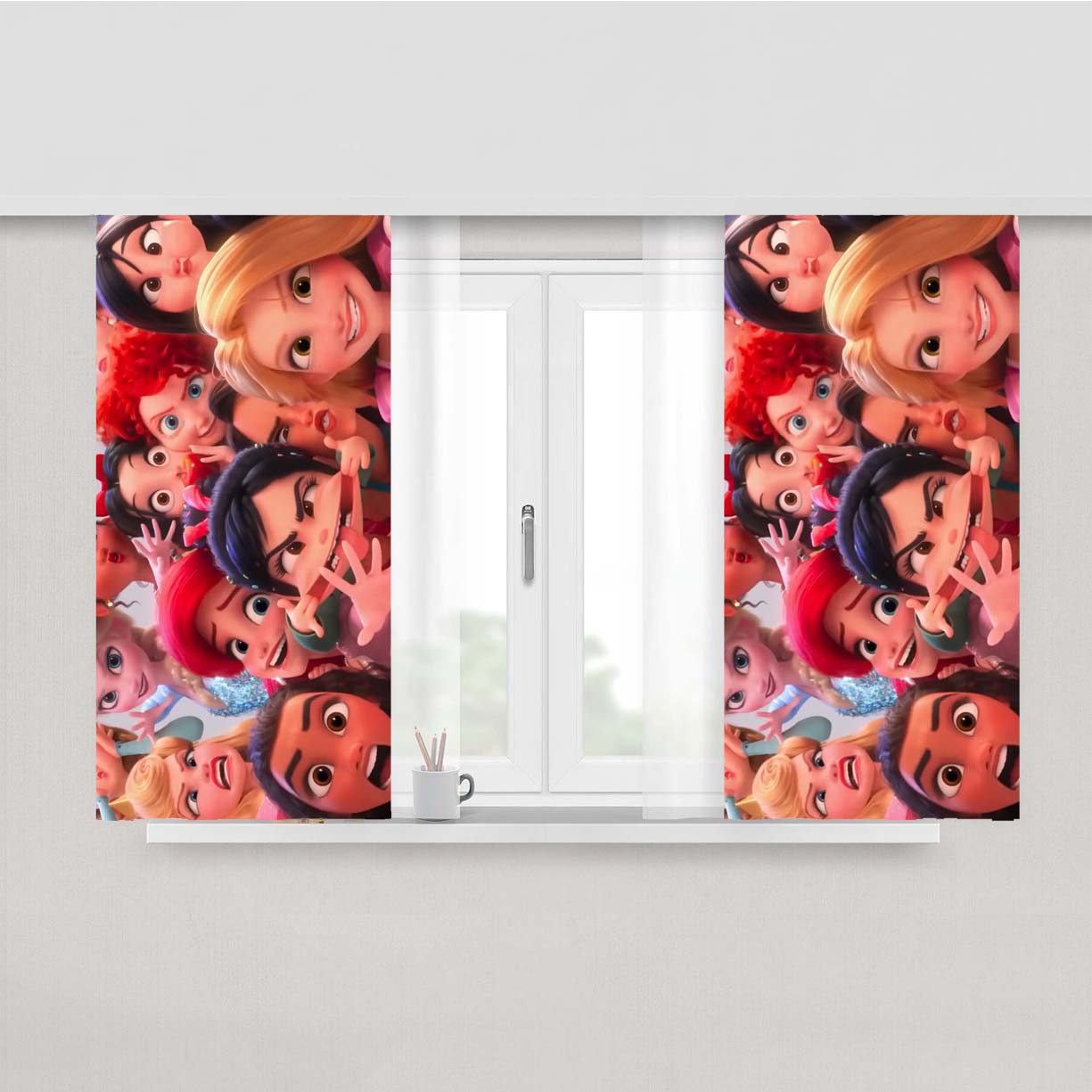 Ralph Breaks The Internet Princesses Peach Skin Window Curtains