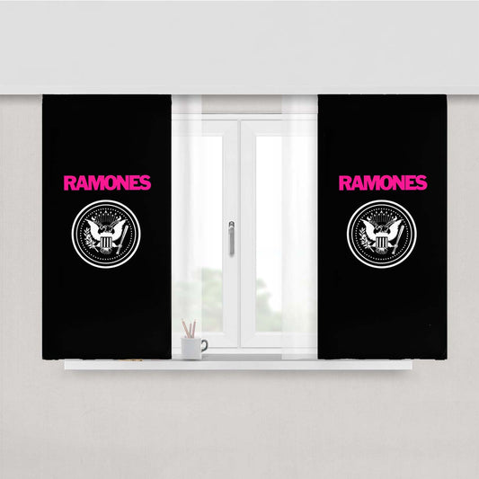 Ramones Band Peach Skin Window Curtains