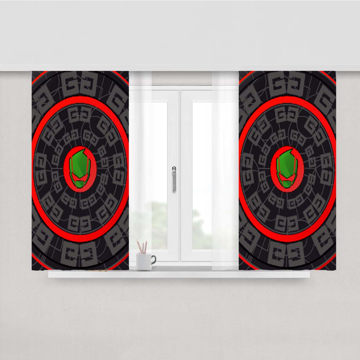 Randy Cunningham 9Th Grade Ninja Peach Skin Window Curtains