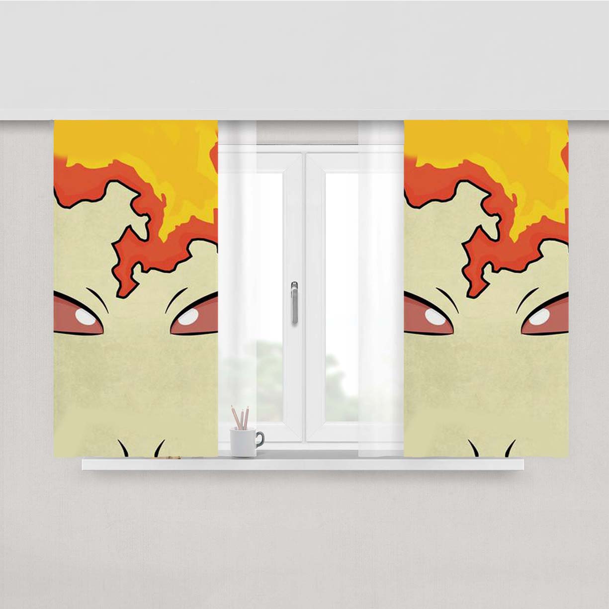 Rapidash Peach Skin Window Curtains