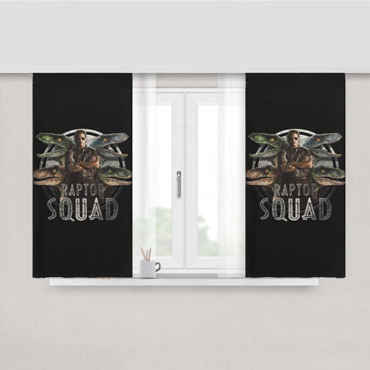 Raptor Squads Peach Skin Window Curtains