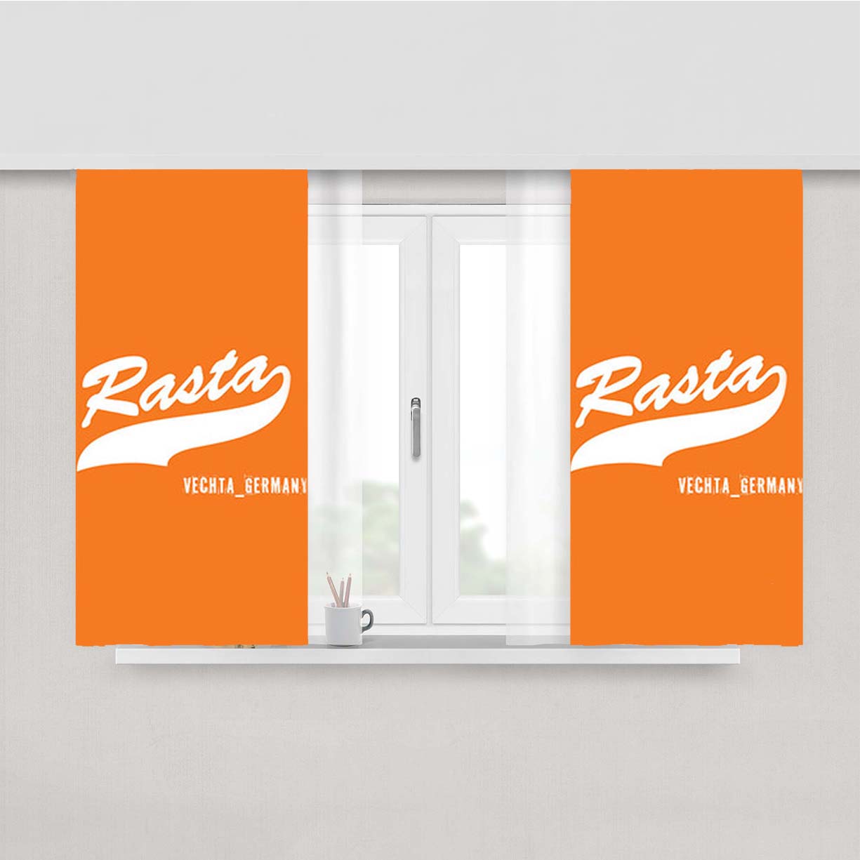 Rasta Vechta Germany Peach Skin Window Curtains