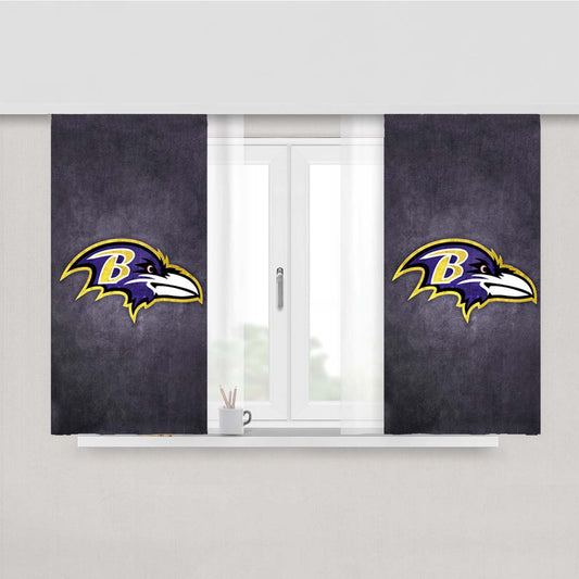 Ravens Logo Peach Skin Window Curtains