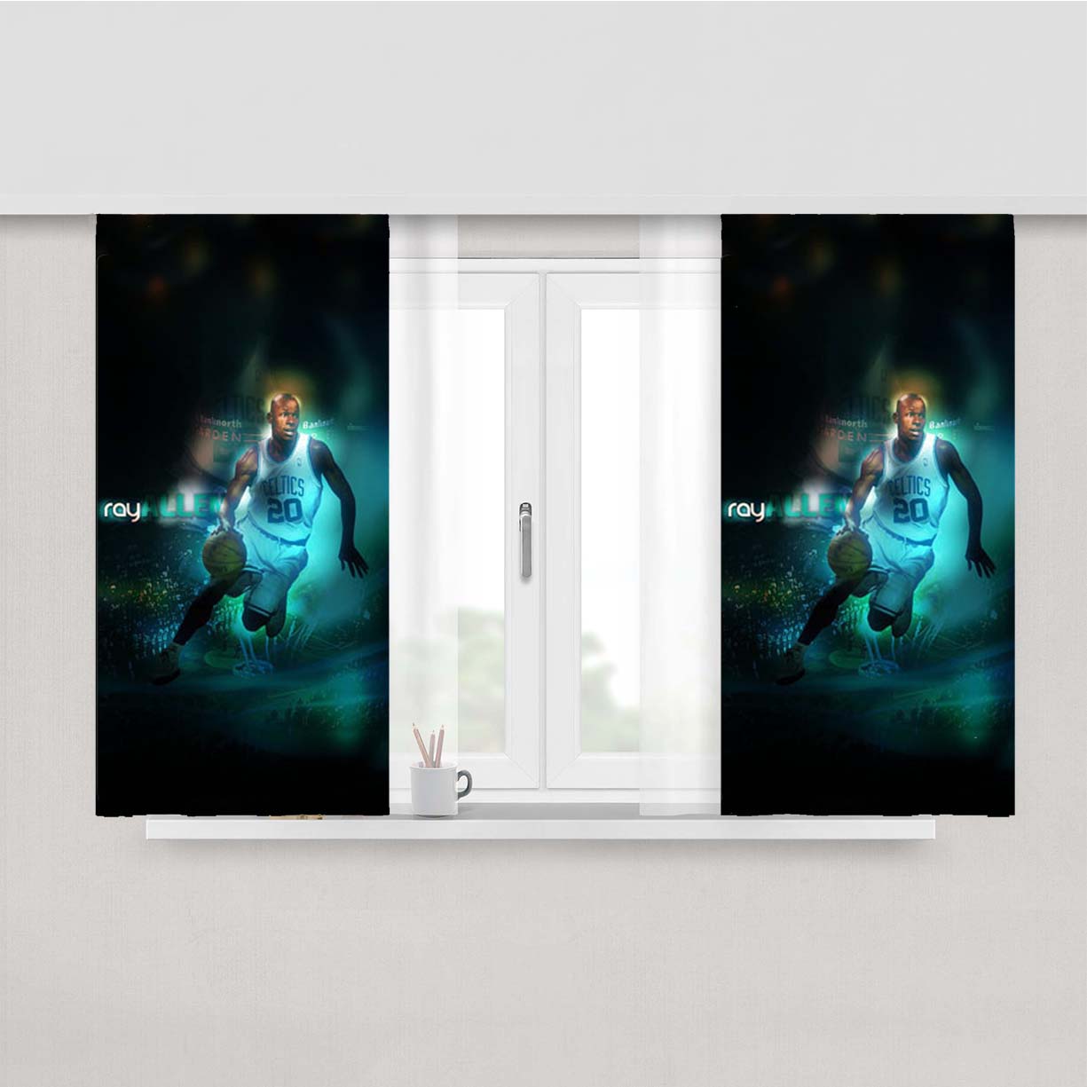 Ray Allen Peach Skin Window Curtains