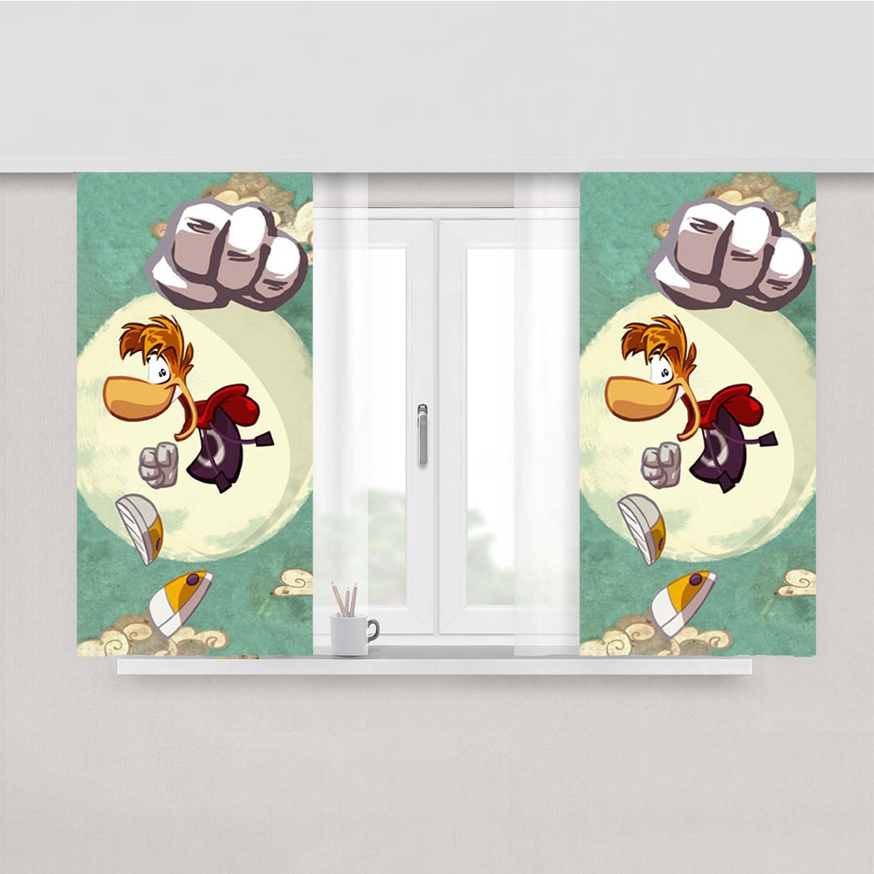 Rayman Peach Skin Window Curtains