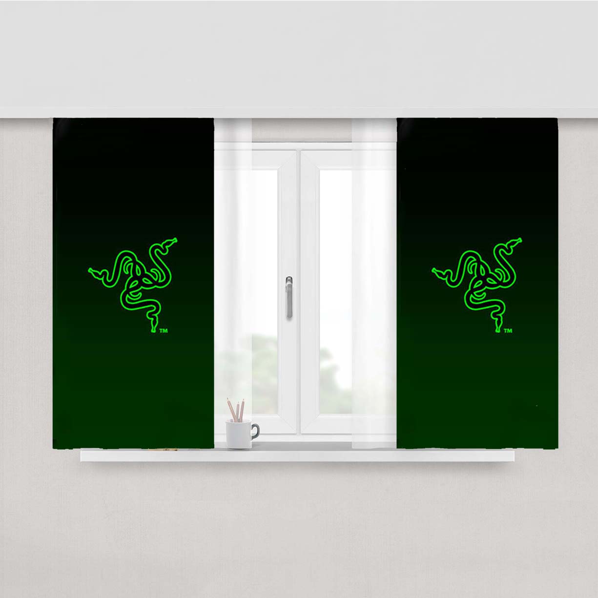 Razer Peach Skin Window Curtains