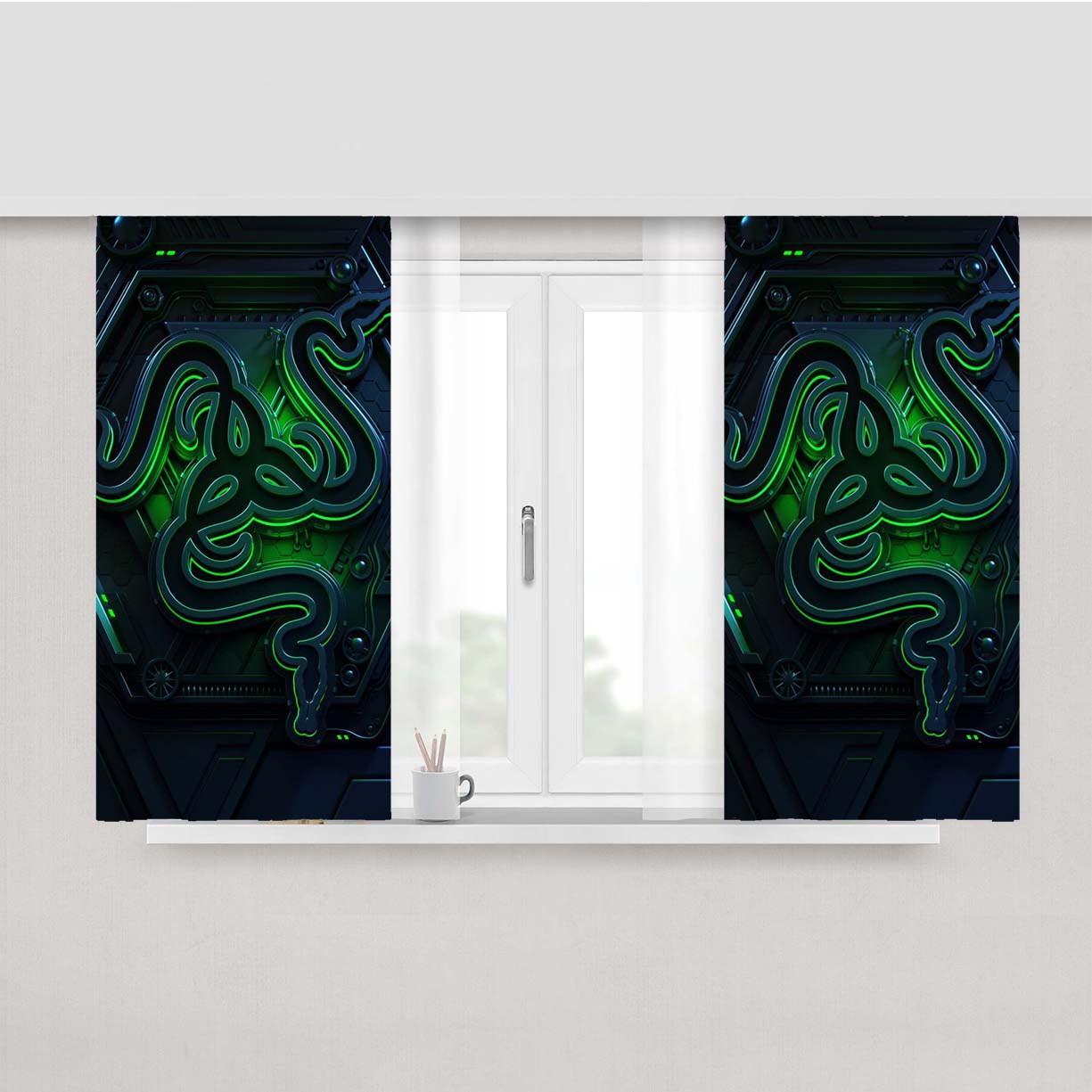 Razer Protect Skin Guard Peach Skin Window Curtains