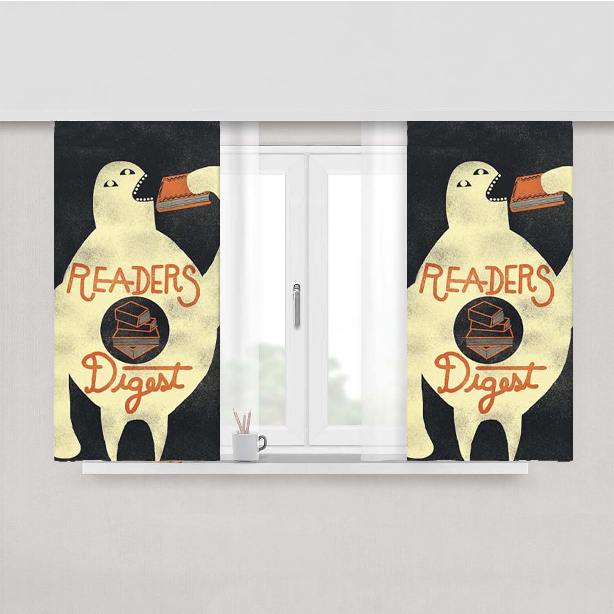 Readers Digest Peach Skin Window Curtains