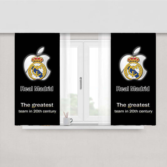 Real Madrid Apple Peach Skin Window Curtains