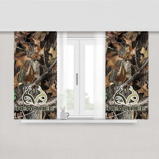Realtree Ap Camo Hunting Outdoor Peach Skin Window Curtains