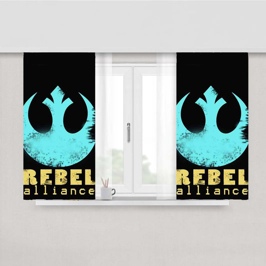 Rebel Alliance Peach Skin Window Curtains