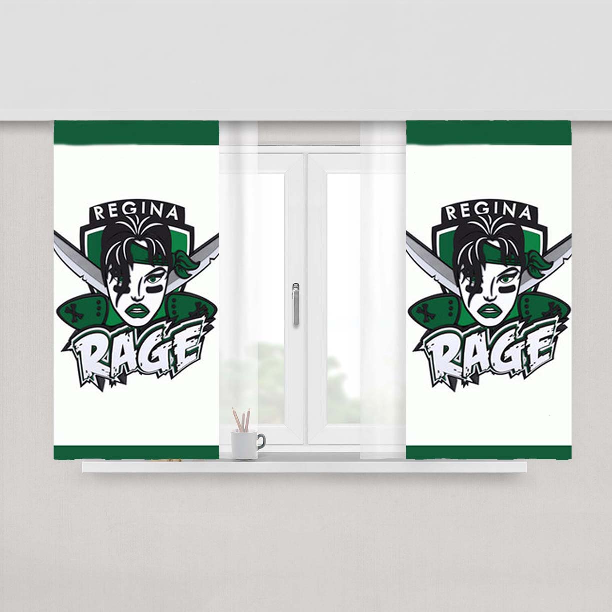 Regina Rage Peach Skin Window Curtains