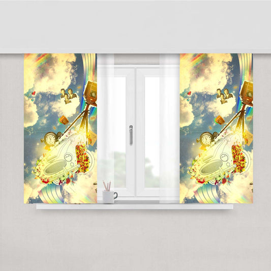 Return Vintage Peach Skin Window Curtains