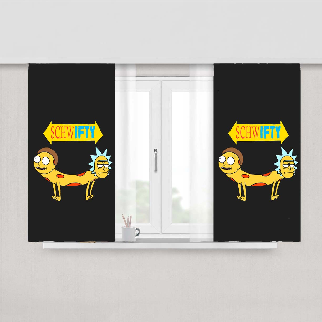 Rick And Mor Peach Skin Window Curtains