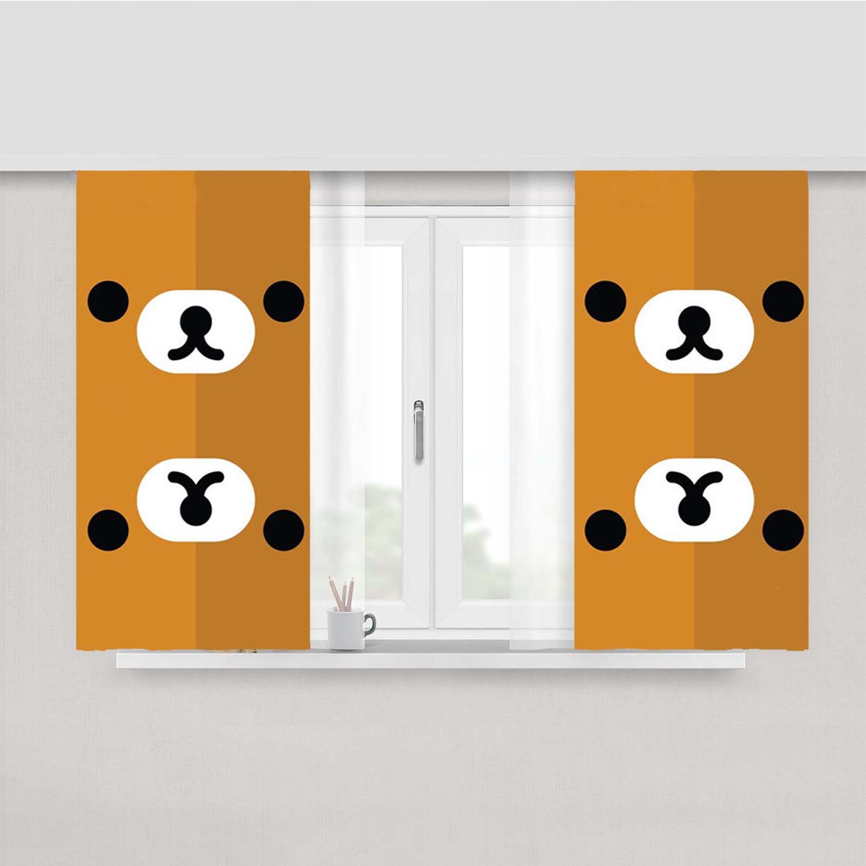 Rilakkuma Peach Skin Window Curtains