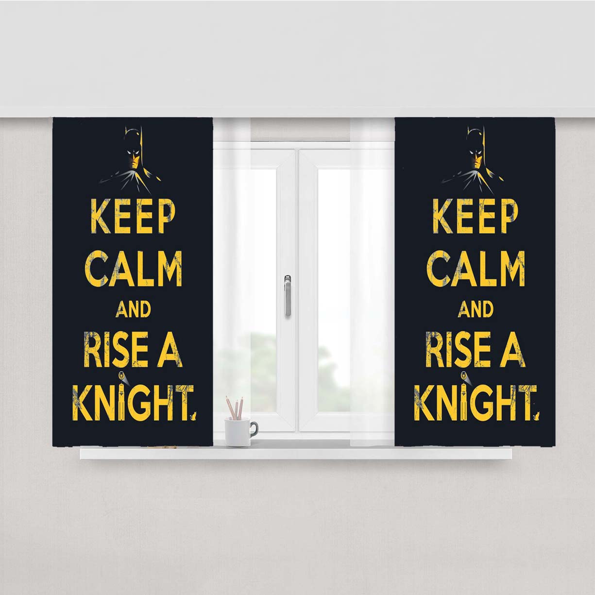 Rise A Knight Peach Skin Window Curtains