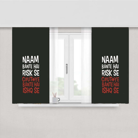 Risky Ishq Peach Skin Window Curtains