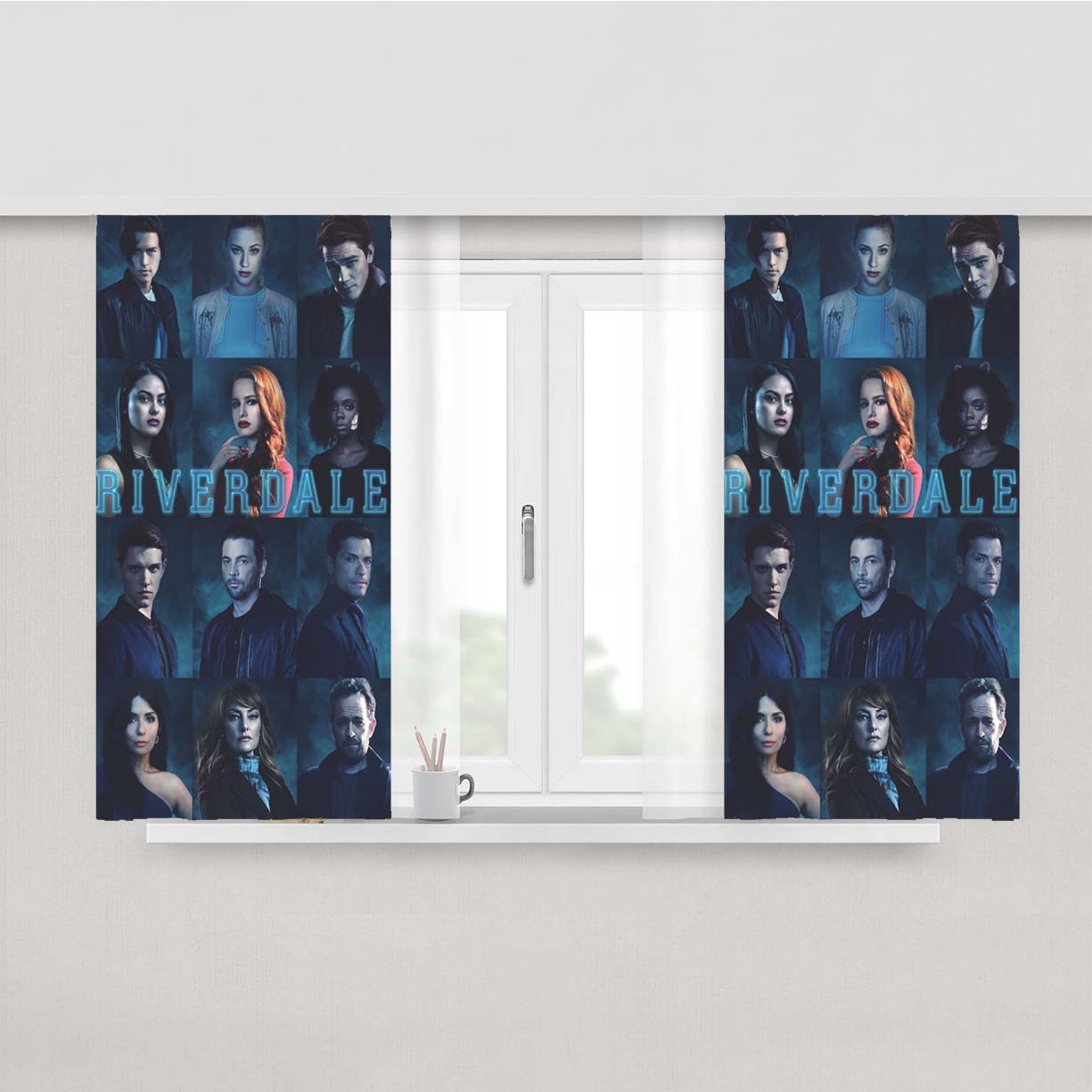 Riverdale Hintergrundbilder All Characters Peach Skin Window Curtains