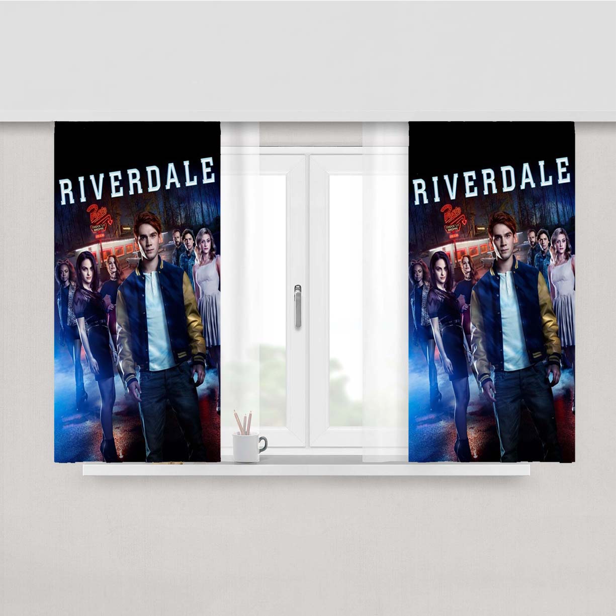 Riverdale South Side Tv Series Peach Skin Window Curtains
